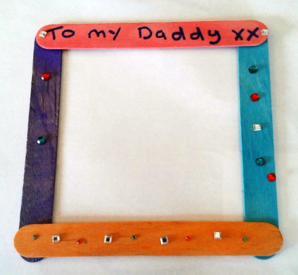 Fathers Day Lolly Stick Frame