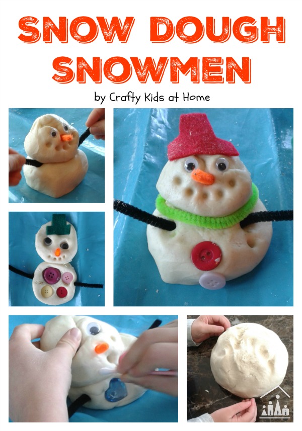 playdough snowmen