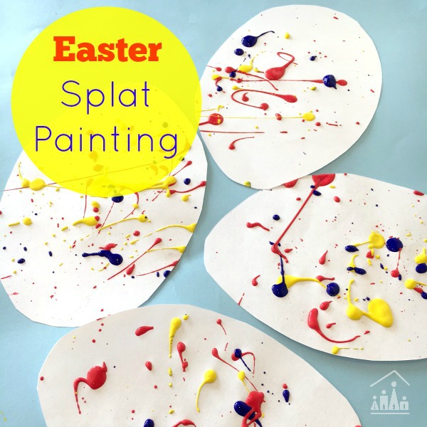 Easter Splat Painting square