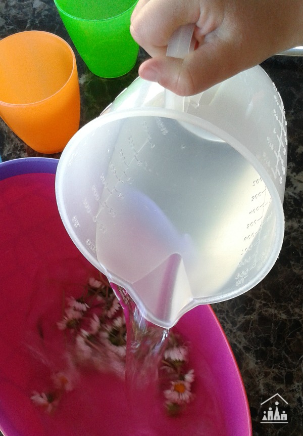 Daisy soup water play 