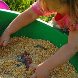 Outdoor Activities for Kids Sensory Dinosaur Dig