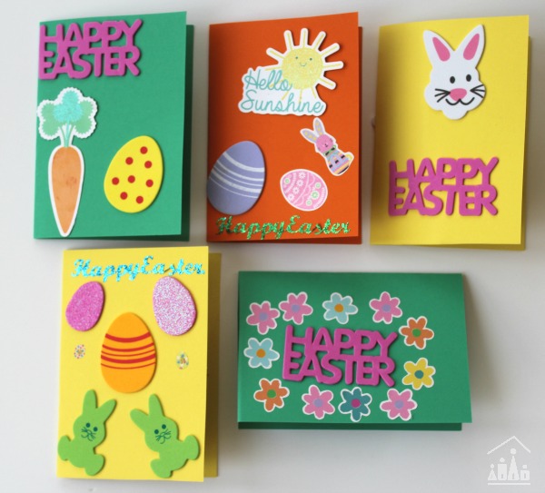 kids diy sticker easter cards crafty kids at home